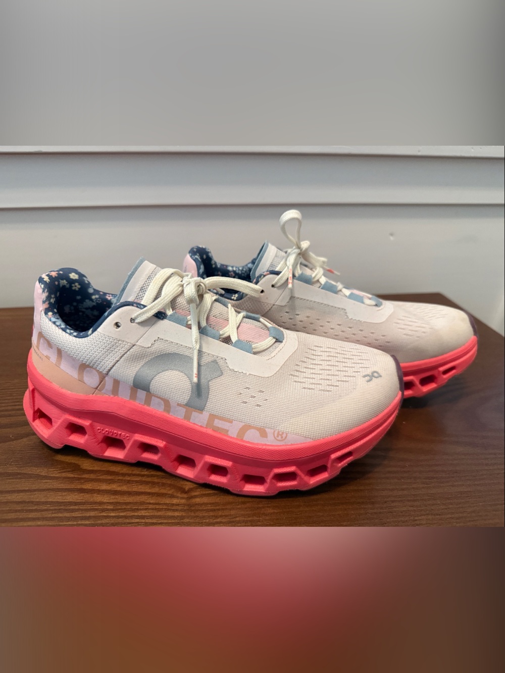 On Running Women's Cloudnova Athletic Sneakers in White, Pink & Navy